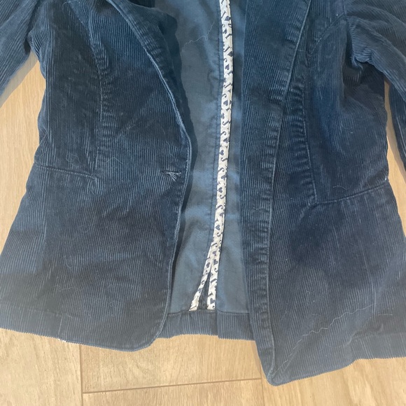 Dark Blue Velvet Juicy Couture Jacket - Picture 4 of 6